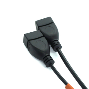 USB 2,0 A macho a USB A hembra 2 Dual USB hembra Jack Y Splitter 2 en 1 Hub adaptador de cable de alimentación Cable de transmisión de datos