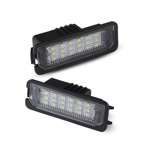 VW Golf için 12V araba lisansı plaka ışıkları LED lamba 4 5 6 MK4 MK5 Passat CC Polo Volkswagen Skoda koltuk Leon Ibiza oto aksesuarları - Product Image 1