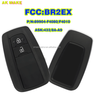 Clé de voiture intelligente sans clé ASK 433MHZ 89904-F4080/F4010 avec puce 8A pour Toyota C-HR, FCCID BR2EX - Product Image 1