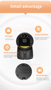 1D 2D <strong>QR</strong> <strong>Code</strong> Scanner Barcode Scanner Barcode Reader Machine Desktop Barcode Scanner - Product Image 6