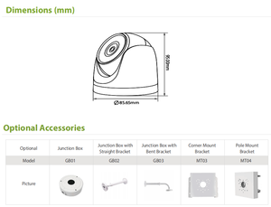 4MP Lente fija Eyeball Cámara IP Impermeable IP67 Sistema de cámaras de seguridad IP inalámbricas con POE interno - Product Image 6