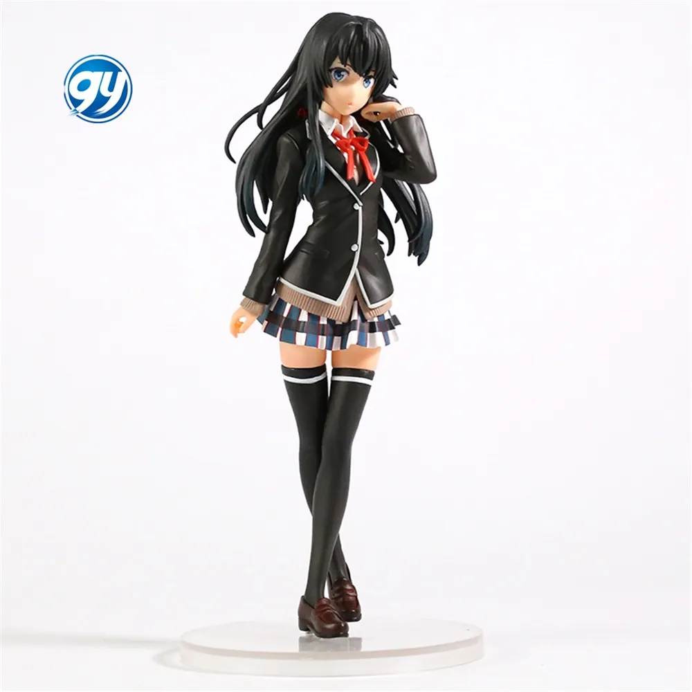 21.5cm figuras de tuổi trẻ của tôi bộ phim hài lãng mạn là sai như tôi mong đợi yukinoshita yukino Bộ sưu tập phim hoạt hình mô hình đồ chơi Anime hình