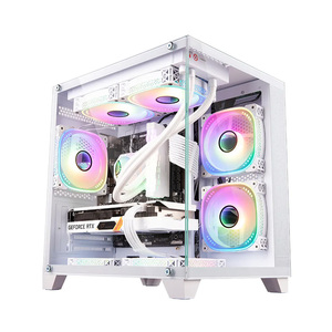 Computadoras personalizadas, Pc completo, Intel Rtx3060, conjunto blanco ensamblado, todo en uno, computadora de escritorio, ventiladores Rgb para juegos - Product Image 1