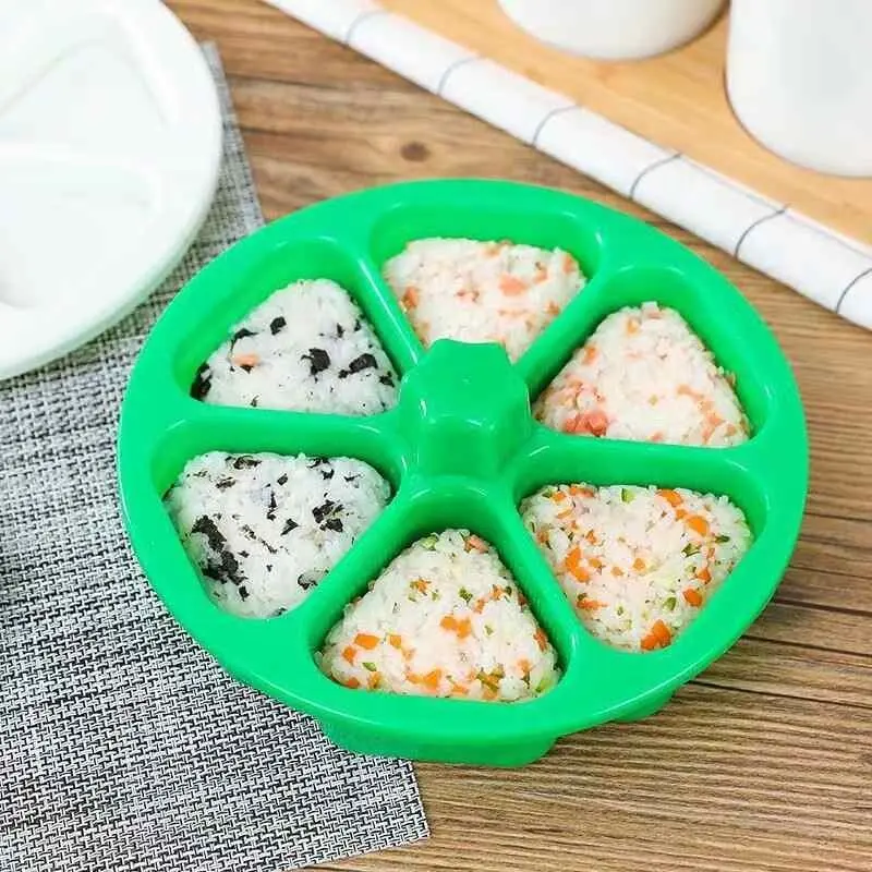 Triángulo bola de arroz bricolaje molde Japonesa sushi molde de algas marinas de arroz herramienta molde caja de sushi herramienta bento accesorios almuerzo herramientas