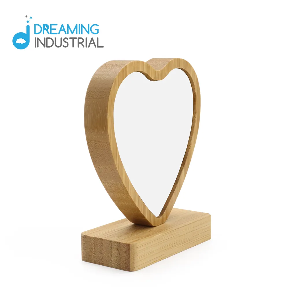 Sublimation Wood Photo Frame Heart Shape Frame for Wedding Decoration