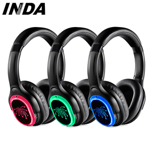 Bán Buôn Im Lặng Disco Transmitter Và Im Lặng Disco Tai Nghe Với LED Logo, 3 Kênh Headphone Cho Im Lặng Đảng - Product Image 6