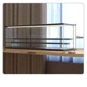 Tùy Chỉnh Hiện Đại Tối Giản Stackable Trong Suốt <span class=keywords><strong>Acrylic</strong></span> Đồ Chơi Hình Bảo Vệ Hiển Thị Trường Hợp Rack Với LED Ánh Sáng - Product Image 1