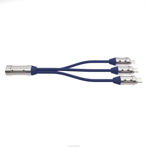 โลหะผสมสังกะสี 240w USB 3.0 3 ใน 1 Type-C ไมโครอะแดปเตอร์ All-in-One-Pro 4 In 1 สปริงสาย USB - Product Image 4