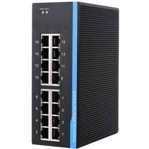 16 port 10/100/1000M networking schalter IP40 gigabit managed industrielle ethernet switch - Product Image 1