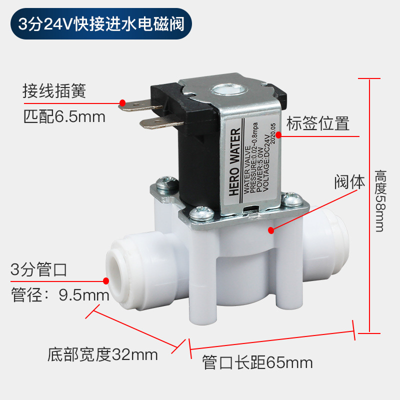 วาล์วทางเข้า 3 ทาง 24V