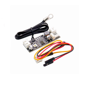 Single 12V 0.8A DC <strong>PWM</strong> 2-3 Wire Fan <strong>Temperature</strong> Control Speed <strong>Controller</strong> Chassis Computer Noise Reduction Module NTC B 50K 3950 - Product Image 1