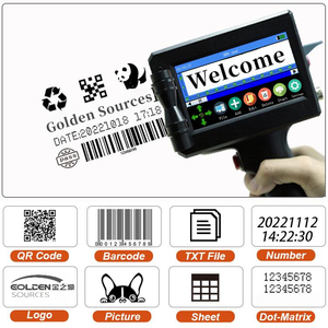 Impresora TIJ de 12,7mm para logotipo de código de barras Código QR Imagen Fecha Impresión Codificador de inyección de tinta térmica Impresora de inyección de tinta de mano - Product Image 2