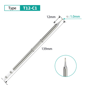 Hot Sale Ten Pens T12 Series Soldering Iron <strong>Tip</strong> for T12 Soldering Station B BC C <strong>D</strong> IJ K Different <strong>Tip</strong> <strong>Type</strong> - Product Image 5