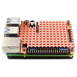 Funda protectora para disipador térmico, Enfriador de refrigeración para Raspberry Pi 4B, disipador térmico de cobre puro, carcasa de refrigeración pasiva - Product Image 1