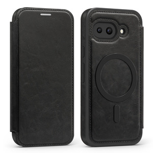 Google piksel 10 9pro Xl için manyetik kapak durumda RFID engelleme kart tutucu deri cep telefonu kabuk - Product Image 6