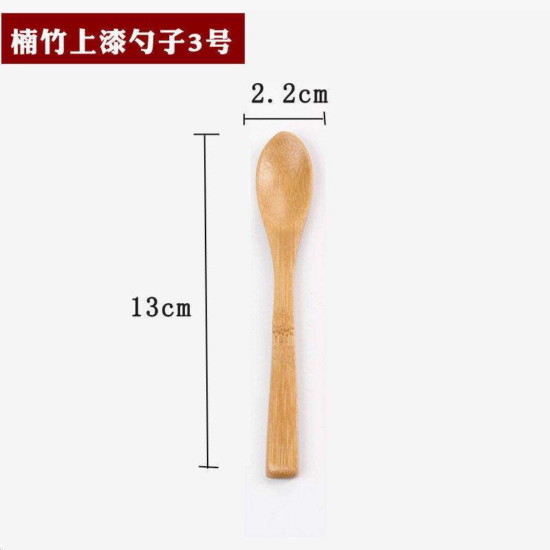 Bamboo spoon with paint no.3-sz3040