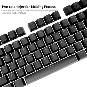 Teclas de Teclado mecánico de moldeo por inyección, piezas de repuesto con extractor de llaves, dos colores, HXSJ P9 PBT, 104 teclas