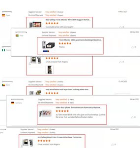 <strong>2</strong> Wire Multi Apartments Building Intelligent <strong>Intercom</strong> <strong>System</strong> Doorbell,Dual <strong>Way</strong> Video <strong>Intercom</strong> Campainha Porteiro Monitor Set - Product Image 5