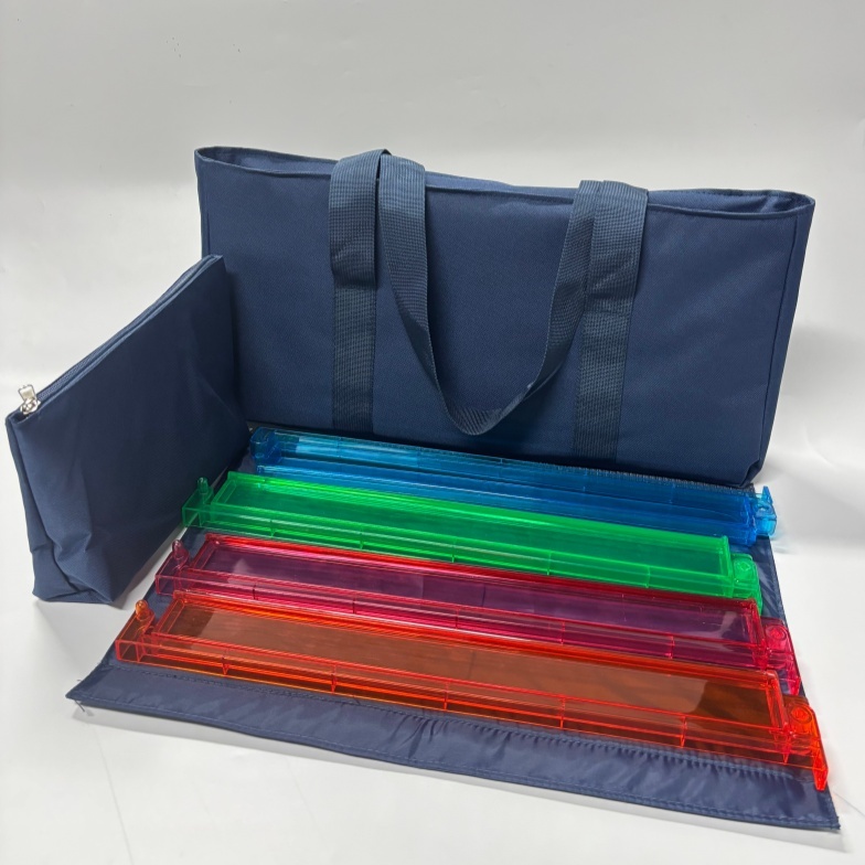 Ensemble de sacs de Mahjong bleu