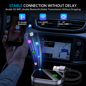 Fuallwin Không Dây <span class=keywords><strong>Android</strong></span> Tự Động 2 Trong 1 Carplay Adapter Có Dây Xe Chơi Đối Với Apple iPhone - Product Image 4