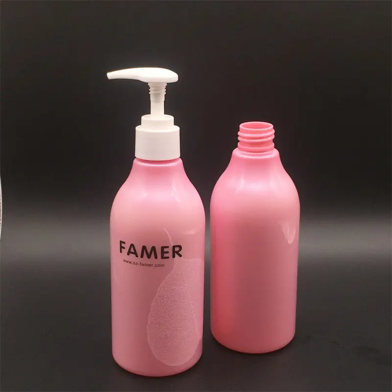 Garrafa personalizada de shampoo e loção, 300ml, pet, frasco de gel, impressão reciclável, com bomba de loção, chuveiro