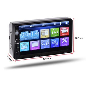 7010b 2 Din Universal Car Video Stereo Radio Multimedia Mp5 Player FM Mirror Link Rear View Car DVD Player - Product Image 1