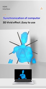 Современные технологии светодиодный вентилятор 3d Голограмма дисплей HDMI-INPUT компьютера интерактивный светодиодный вентилятор 3d Голограмма Дисплей HDMI-синхронизация - Product Image 4