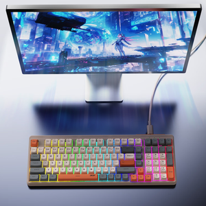 Teclado mecánico para juegos OEM 2,4G para Bluetooth inalámbrico para computadora portátil con perilla cómoda - Product Image 1