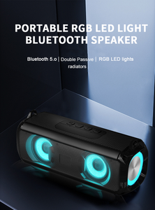 可充电800毫安便携式蓝牙5.0版本RGB蓝牙扬声器支持tf卡和u盘 - Product Image 5