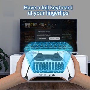 便携式迷你无线聊天板键盘，适用于Playstation 5游戏玩家数字BT控制器操纵杆和游戏设备 - Product Image 6