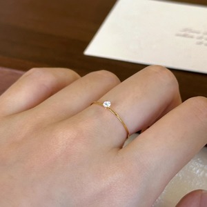 ミニマリストのチタンスチール結婚指輪超微細フィットカラフルジルコン金メッキとクローインレイ通勤流行スタイル - Product Image 5