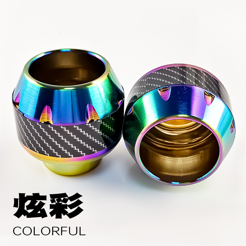 Carbon fiber sticker style dazzling colors
