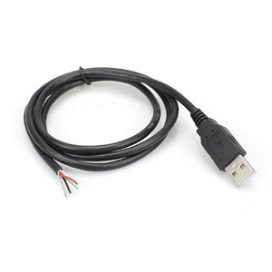 2.0 USB แบบกำหนดเอง-สายเคเบิลตัวผู้กับสายไฟเปลือยสายเคเบิลข้อมูลแบบหุ้มฉนวนสำหรับกล้องเครื่องพิมพ์คอมพิวเตอร์ - Product Image 4
