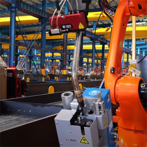 Intelligenter lehrfreier Industrie-Schweiß roboter H-Träger CNC Automatischer Stahls chweiß roboter für den Stahlbau