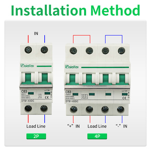 DC 1000V 2P MCB güneş minyatür devre kesici 6A 63A fotovoltaik MCB PV aşırı yük koruma anahtarı - Product Image 4