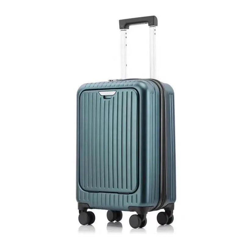 ABS+PC front pocket zipper luggage Japan Suitcase Trave Bag TSA lock Detachable pocket Fashion Design Italy