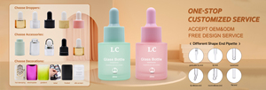 Customized 20ml 30ml 50ml  Flat Shoulder Frosting Colorful Glass Dropper Bottles Essential Oil Macaron Dropper Bottle - Product Image 6
