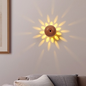 Nordic <strong>LED</strong> Night Light - Hand Motion <strong>Sensor</strong>, USB Rechargeable, Wooden Design for Indoor <strong>Use</strong>, Modern Minimalist Decor - Product Image 2