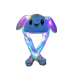 人気のLEDライトハットぬいぐるみウサギバニーイヤーハットLEDクリスマスハットLEDライト - Product Image 1