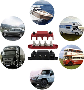 12V 250A büyük akım otomatik deniz güç bara güç Terminal dağıtım bloğu 4 * M10 çıtçıt ve kapak ile 3 * M4 vidalar - Product Image 6