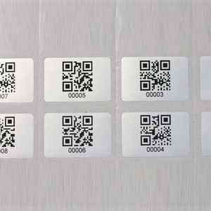 Custom Waterproof <strong>QR</strong> <strong>Code</strong> Sticker Variable Barcode Label for Consumer Electronics Factory Price Consecutive Number Series - Product Image 4
