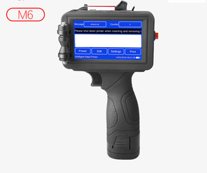 Stampante portatile M6 Batch Number altezza di stampa 12.7mm Batch Coding macchina per bottiglie macchina da stampa - Product Image 1