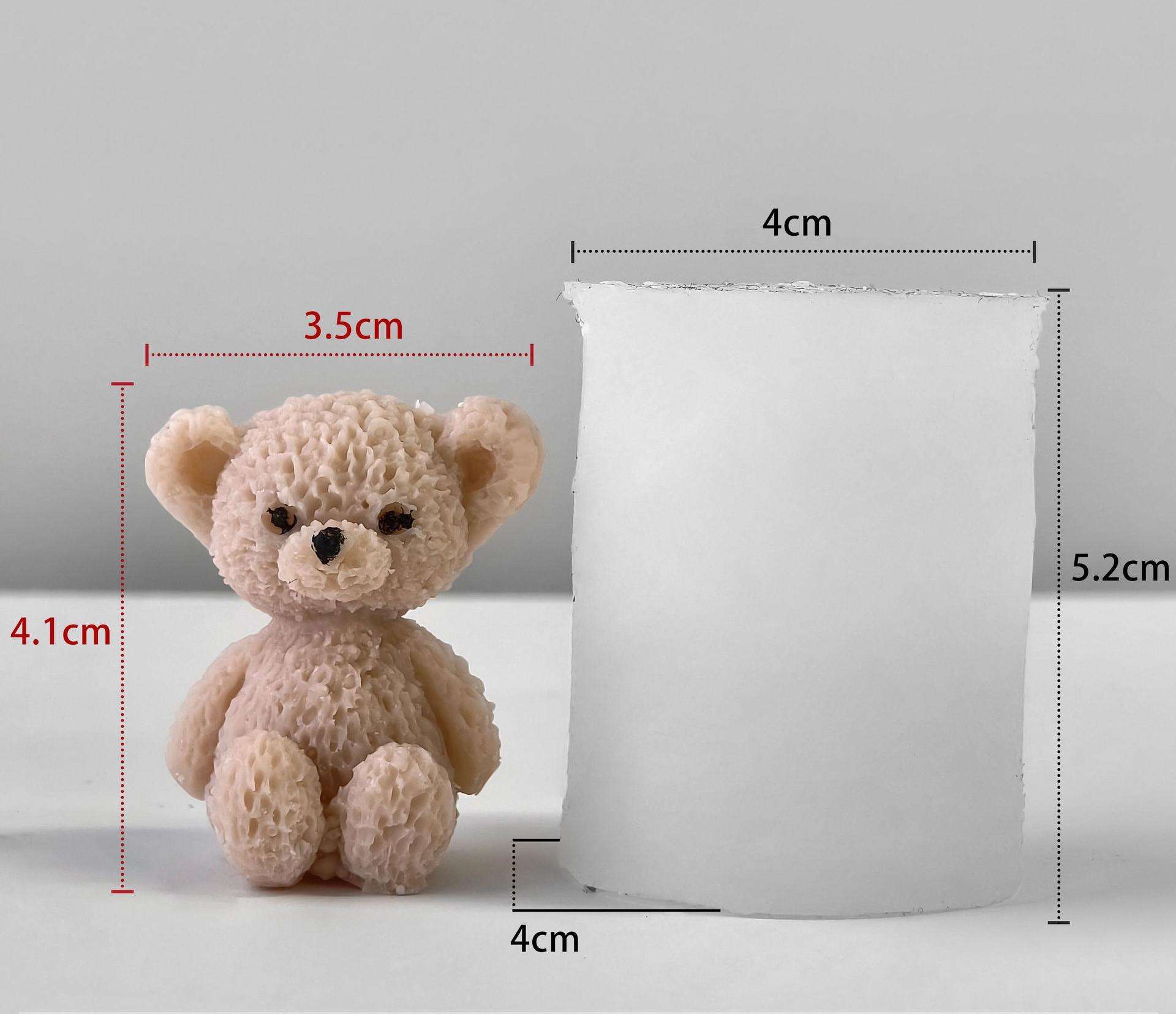 blanco#2 moldes de osito de peluche)