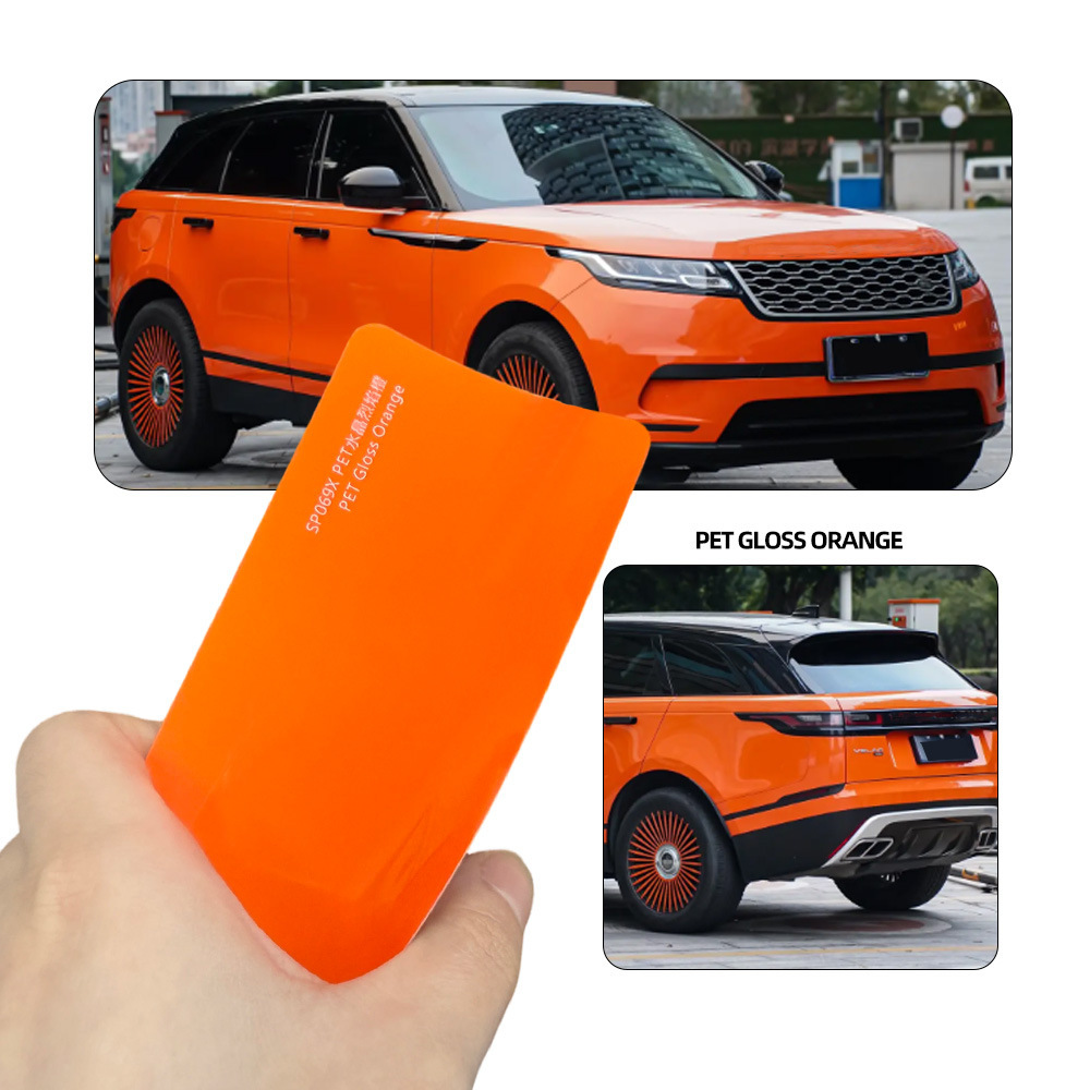 PET Cristal Naranja Llama