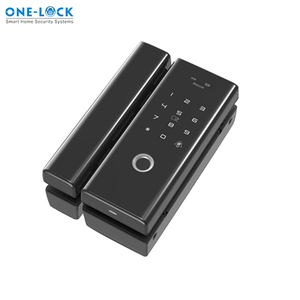 Keyless Scorrevole Serrature Tuya App Wifi 1 Inch Digital Serratura Intelligente Porta Cerchio Scivolo di Vetro Smart Serratura Della Porta