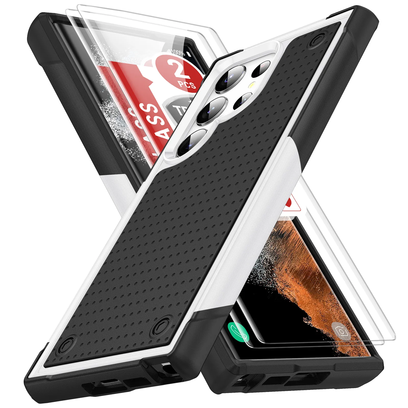 Amazon sıcak satış Samsung S22 artı Ultra kapak yeni tasarım zırh damla geçirmez telefon kılıfı
