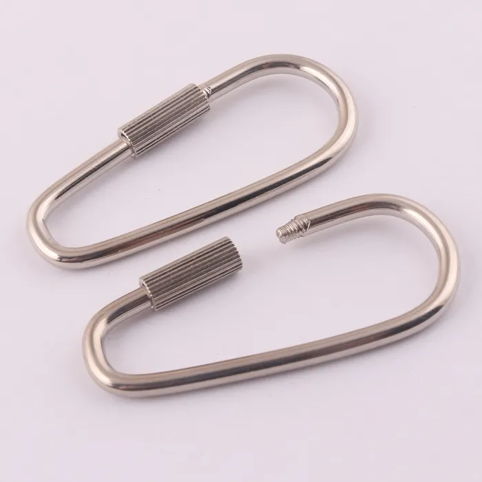 47mm pear shape metal DIY Gifts keychain quick link screw hook