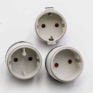 欧式插座插件2芯3芯连接器-黄色 - Product Image 2