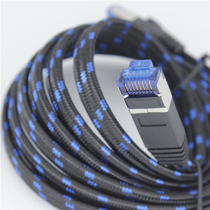 CAT8 kablo Ethernet LAN naylon örgülü kablo yüksek hızlı 40Gbps veri hızı S/FTP çift koruyucu 1M ~ 30M - Product Image 2