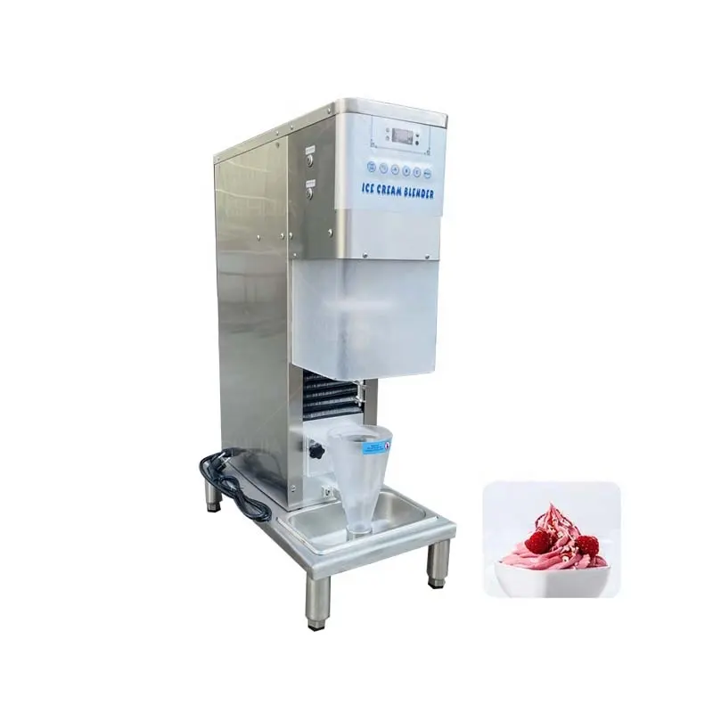 Otomatik ve manuel modeli dondurulmuş taze meyve dondurma mikser blender yeni zelanda gerçek meyve dondurma makinesi